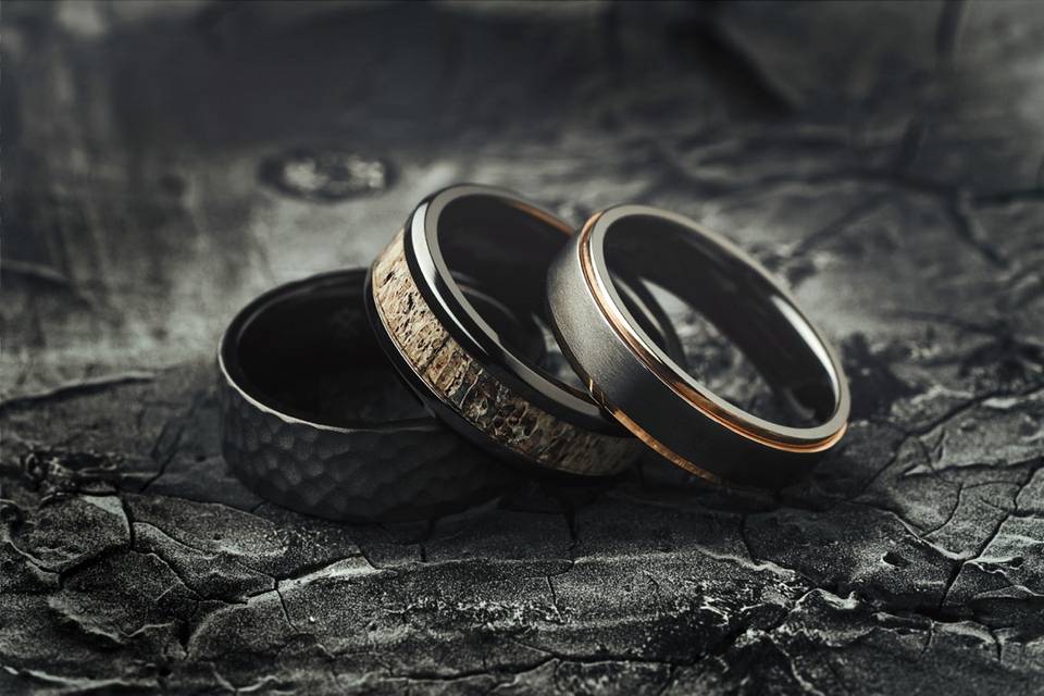 Antler Wedding Bands