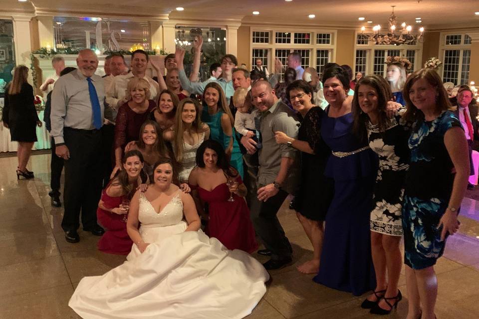 Bride with Family and Friends