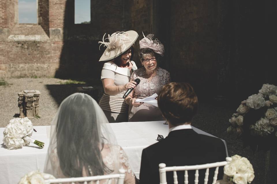 Ceremony San Galgano abbey