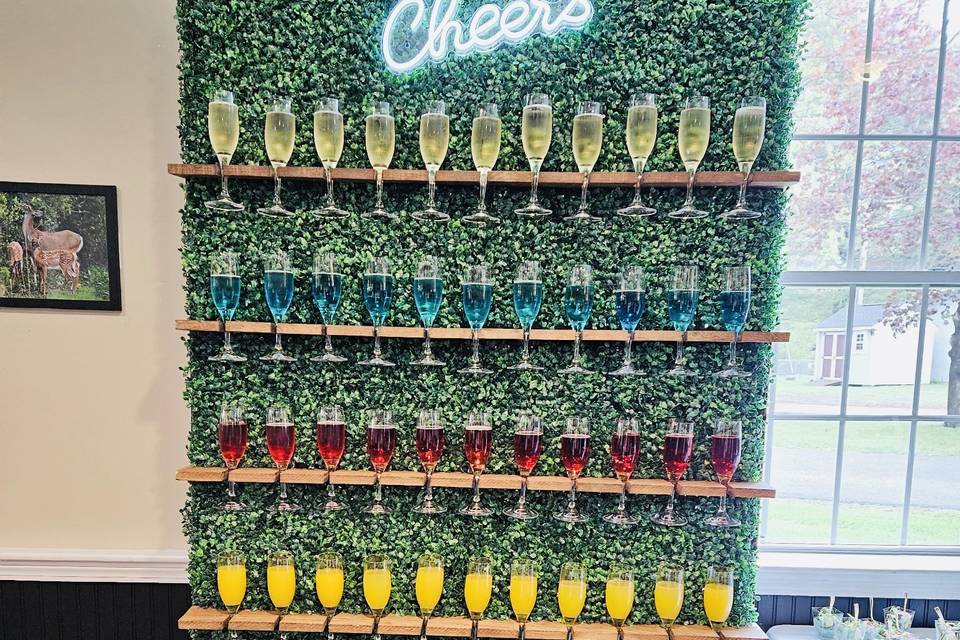 Champagne wall