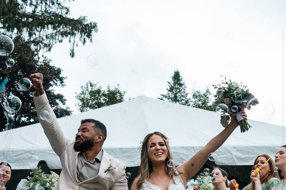 Couple send off
