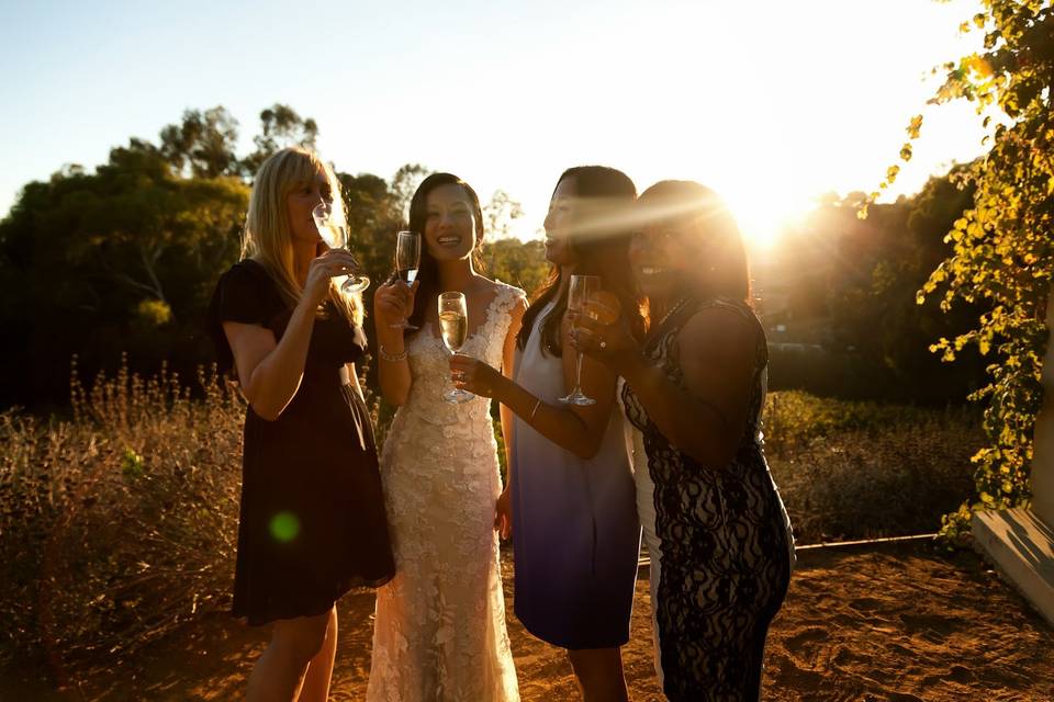 An amazing day with Krystal, Steve, and puppy Bear at a stunning Vineyard in Malibu, California!