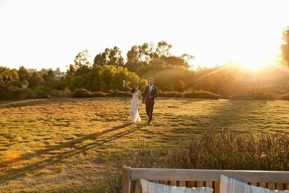 An amazing day with Krystal, Steve, and puppy Bear at a stunning Vineyard in Malibu, California!