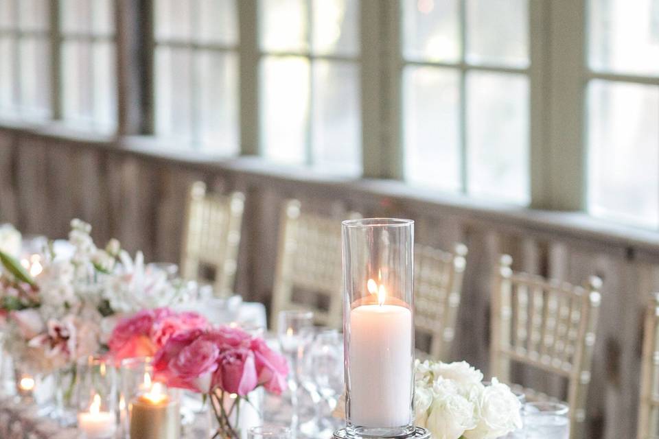 Shimmery, sparkly and drenched in warm candle light describes the absolutely charming and playful celebration of Liz and Austin!  We loved being a part of their dreamy wedding, captured beautifully by Alders Photography at Calamigos Ranch in Malibu!