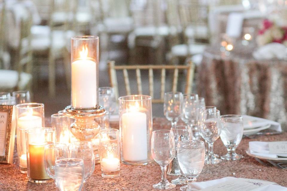 Shimmery, sparkly and drenched in warm candle light describes the absolutely charming and playful celebration of Liz and Austin!  We loved being a part of their dreamy wedding, captured beautifully by Alders Photography at Calamigos Ranch in Malibu!