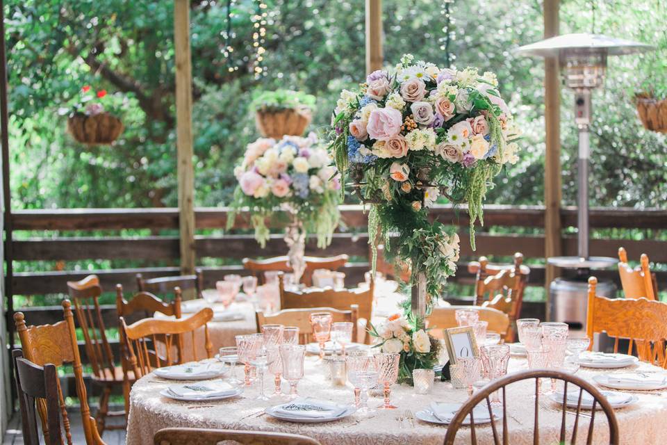 Dining area set-up