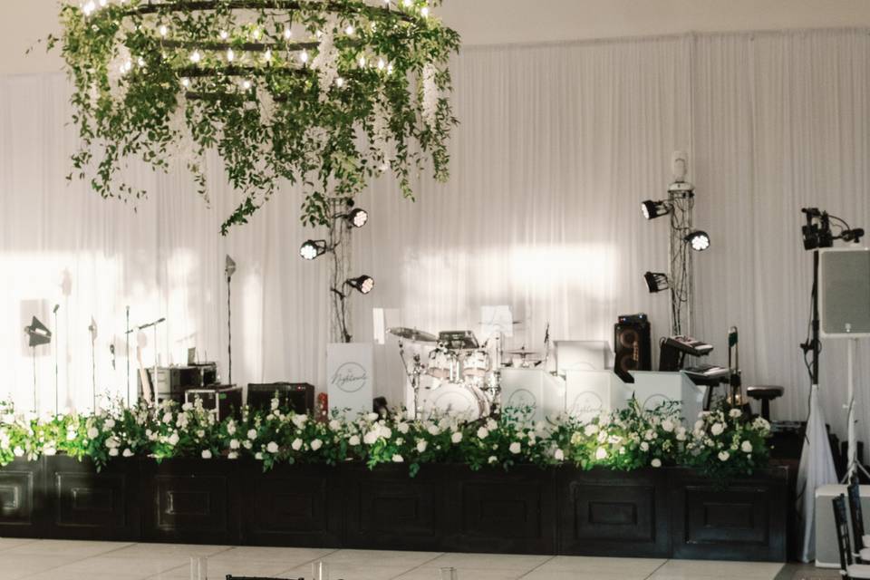Stage Facades + White Draping