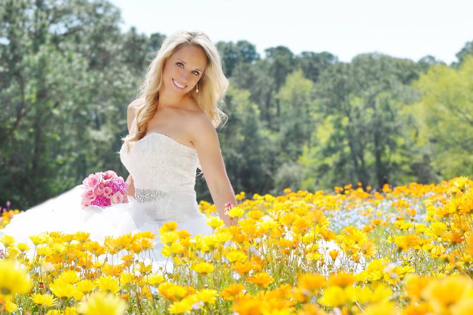 In a meadow of flowers