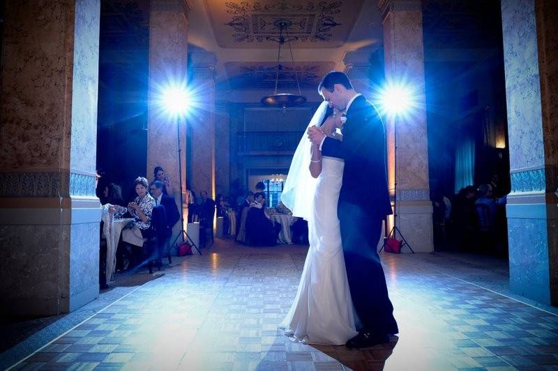 Couple's first dance