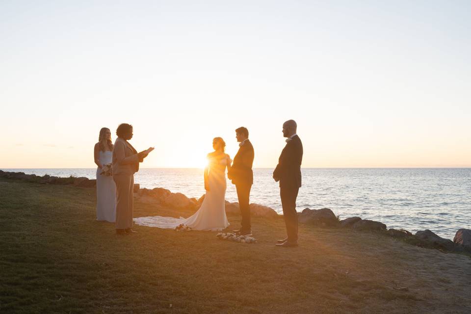 Nevis island intimate wedding