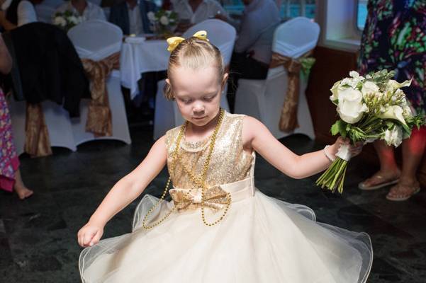 Flower girl dancing