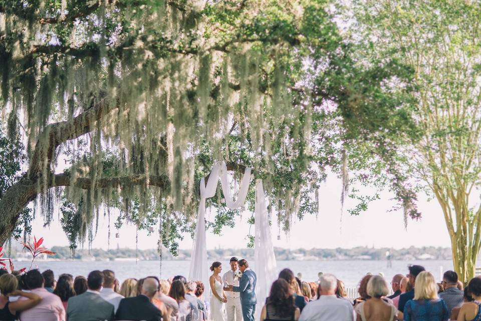 Waterfront wedding