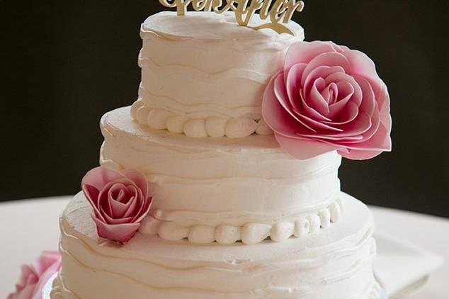 3-tier wedding cake