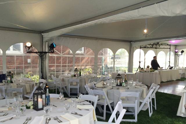 Outdoor wedding reception