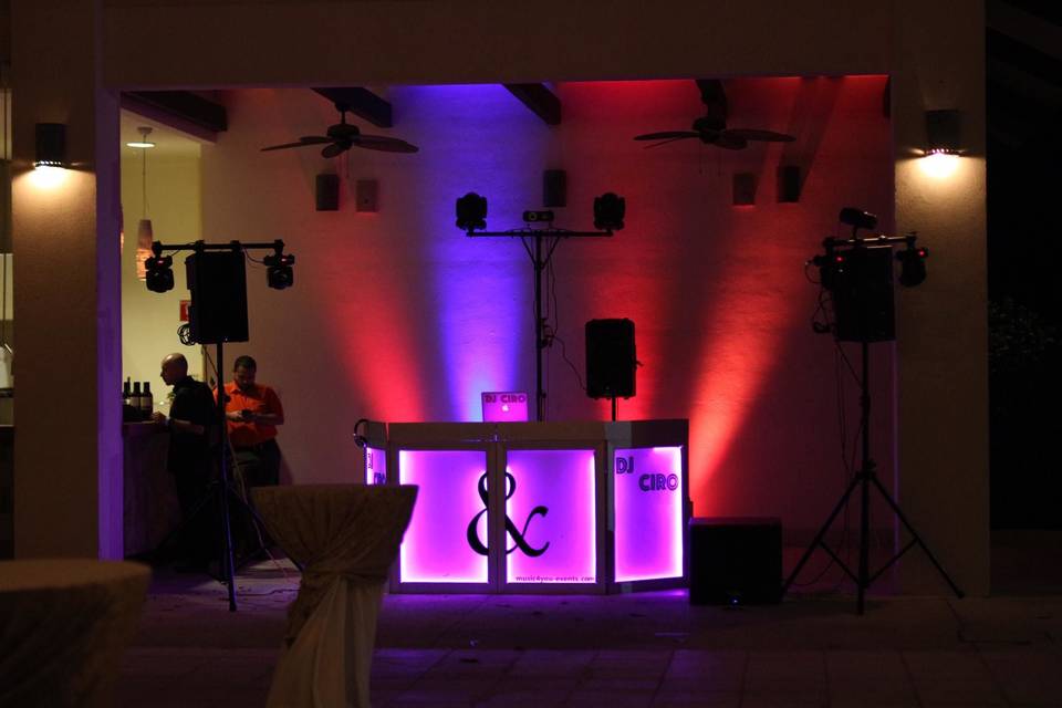 The DJ booth