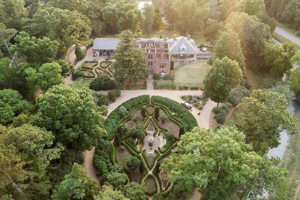 Manor House Gardens aerial