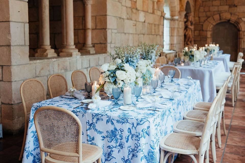 Blue and white beautiful hues