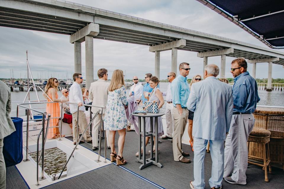 Wedding on boat