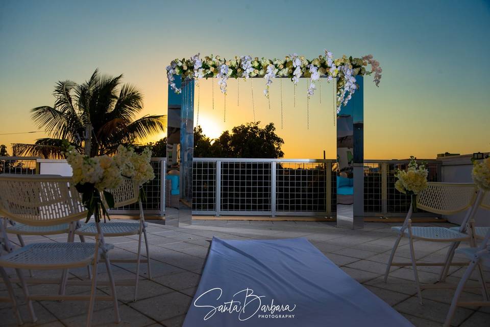 Sunset Rooftop Ceremony