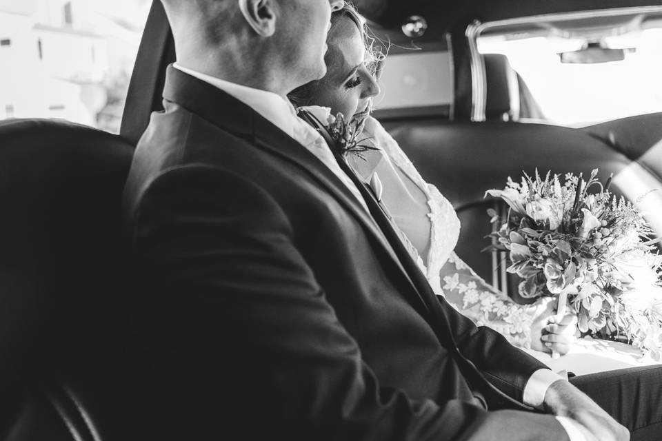 Groom And Bride Ride