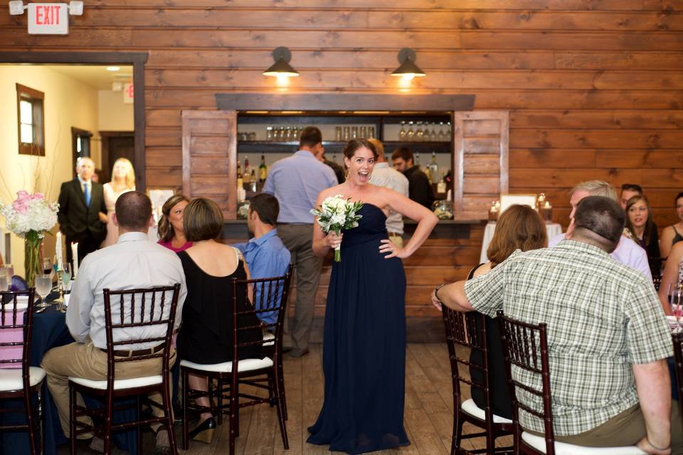 Bride at her reception