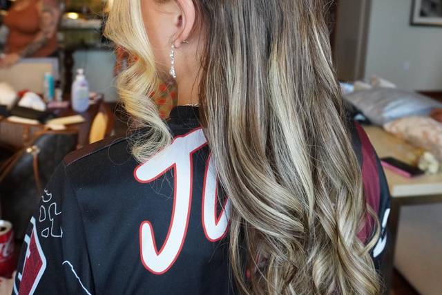 Half up half down bun