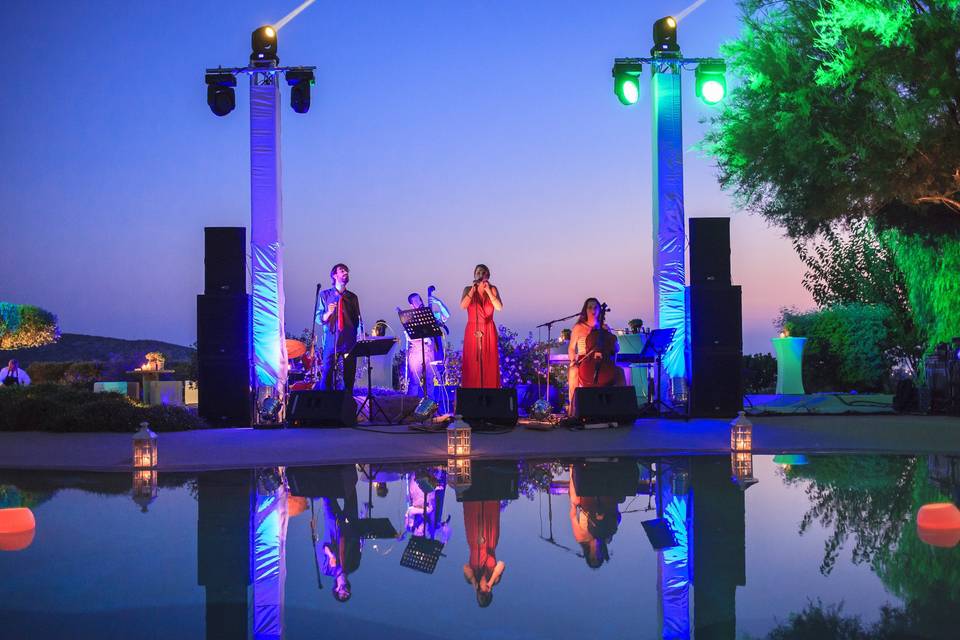 Live band for wedding party in Lagonisi, Athens, Greece