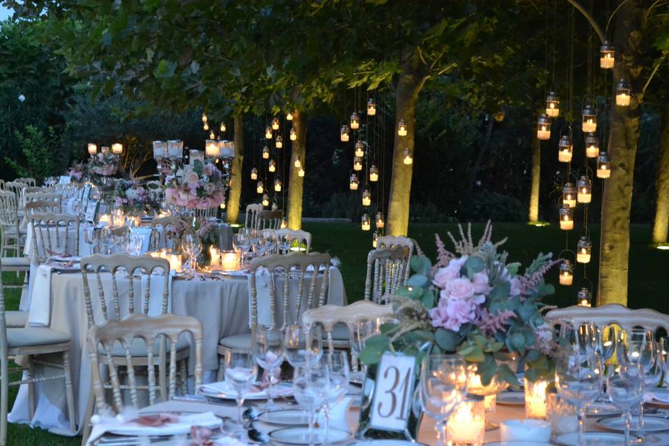 Lights Jars for wedding in Athens, Greece