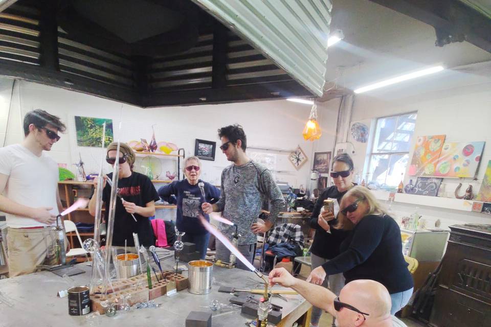 Michael Peluso Glass Blowing Events