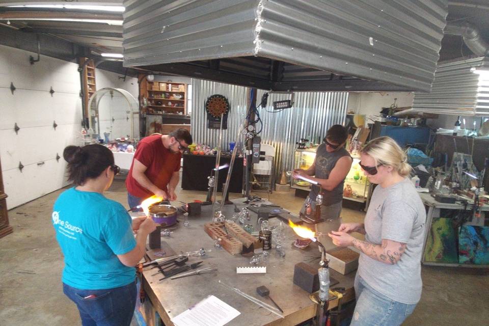 Michael Peluso Glass Blowing Events