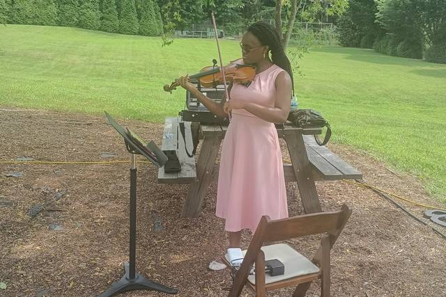 Violin Outdoor Wedding