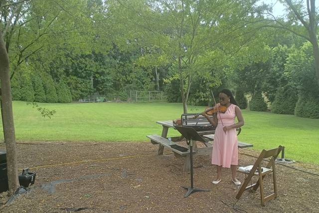 Violin Outdoor Wedding