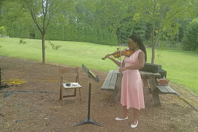 Violin Outdoor Wedding