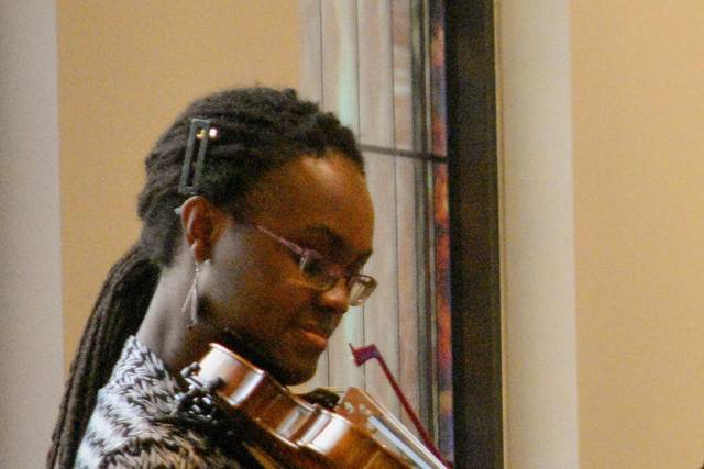 Playing Violin at Church