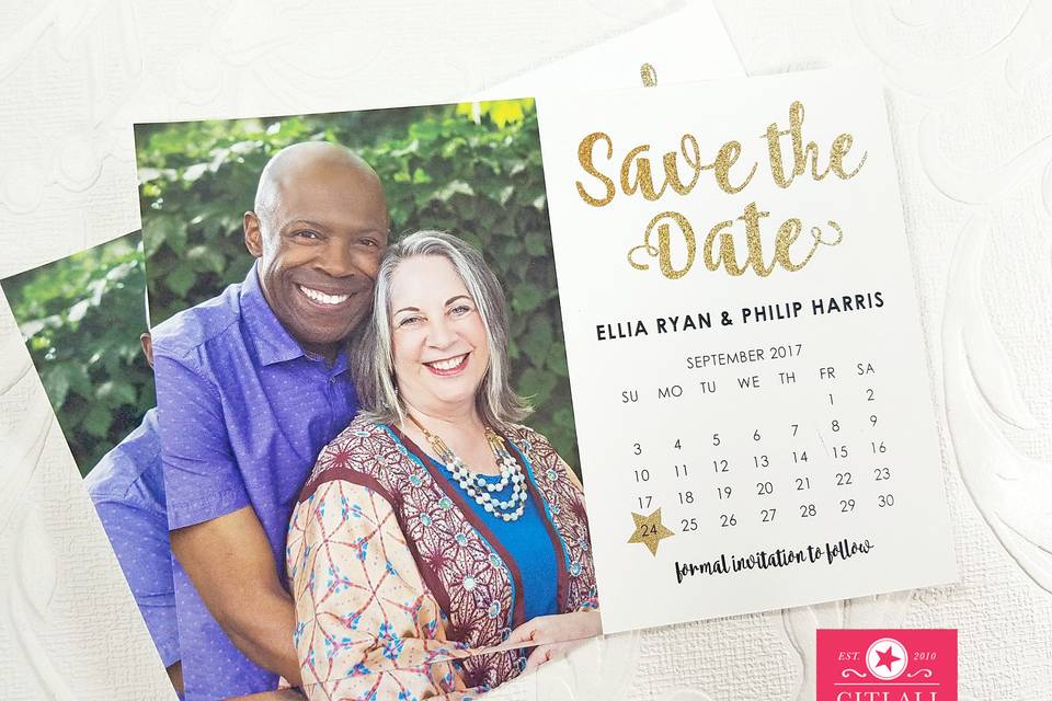 Calendar Photo Save the dates