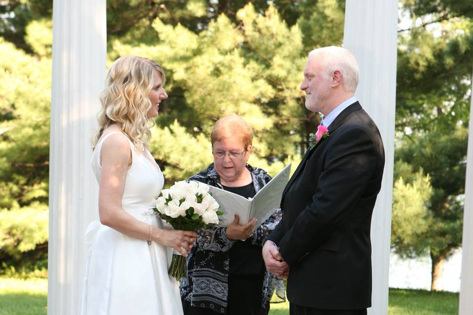 Ceremony in the evening