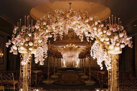 Wedding ceremony area