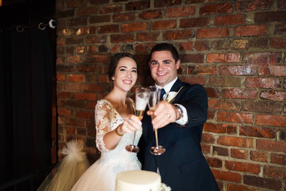 Toast from the newlyweds