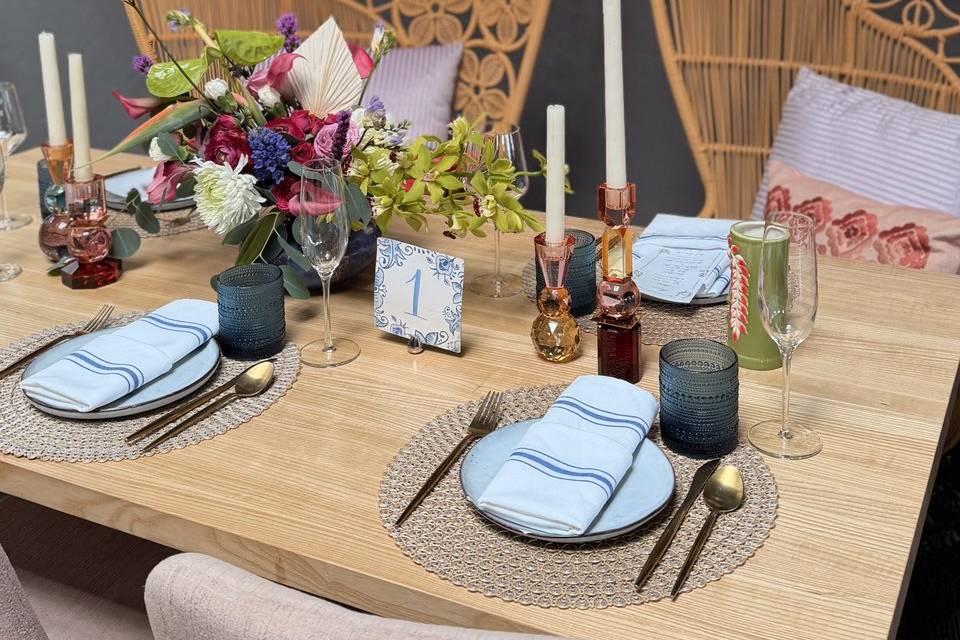 Welcome table