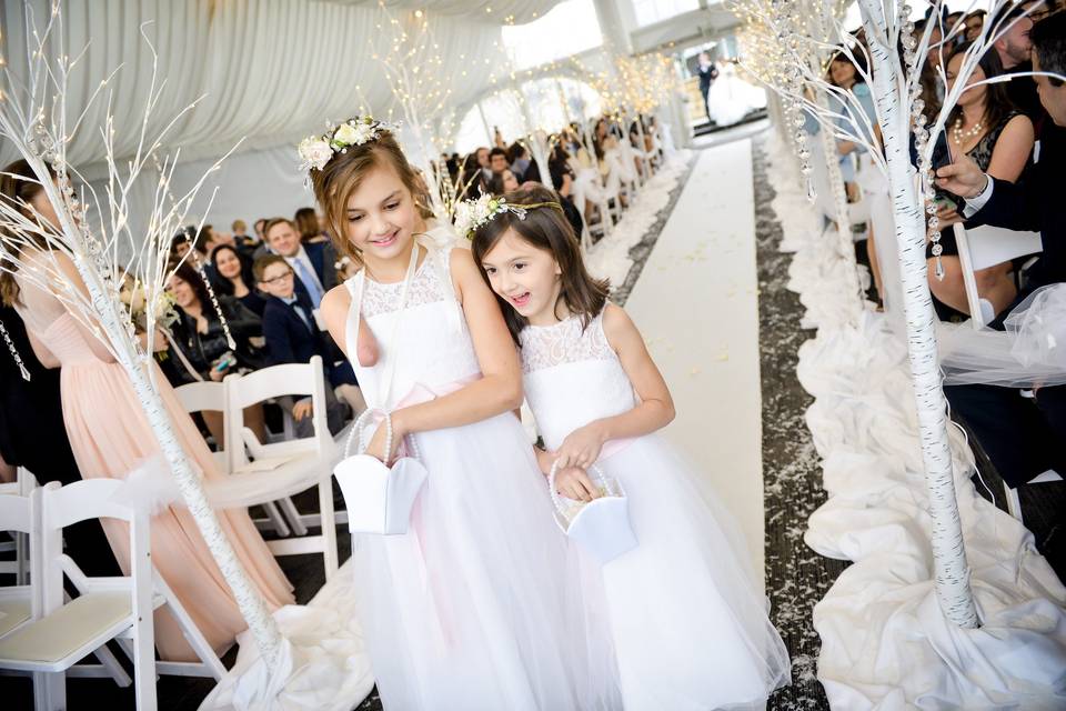 Flower girl floral crowns