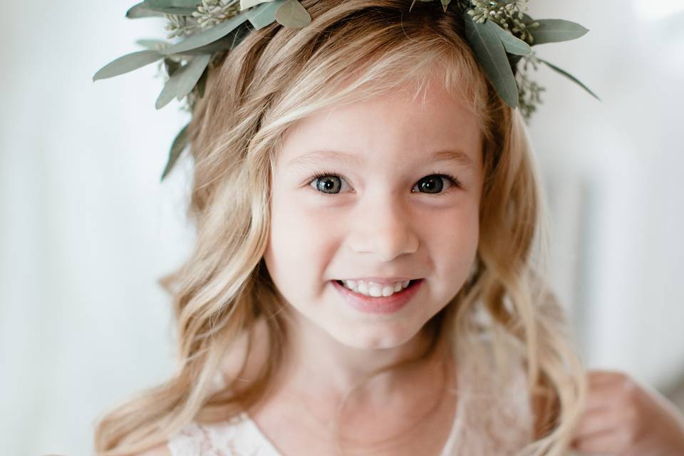 Flower girl flower crown