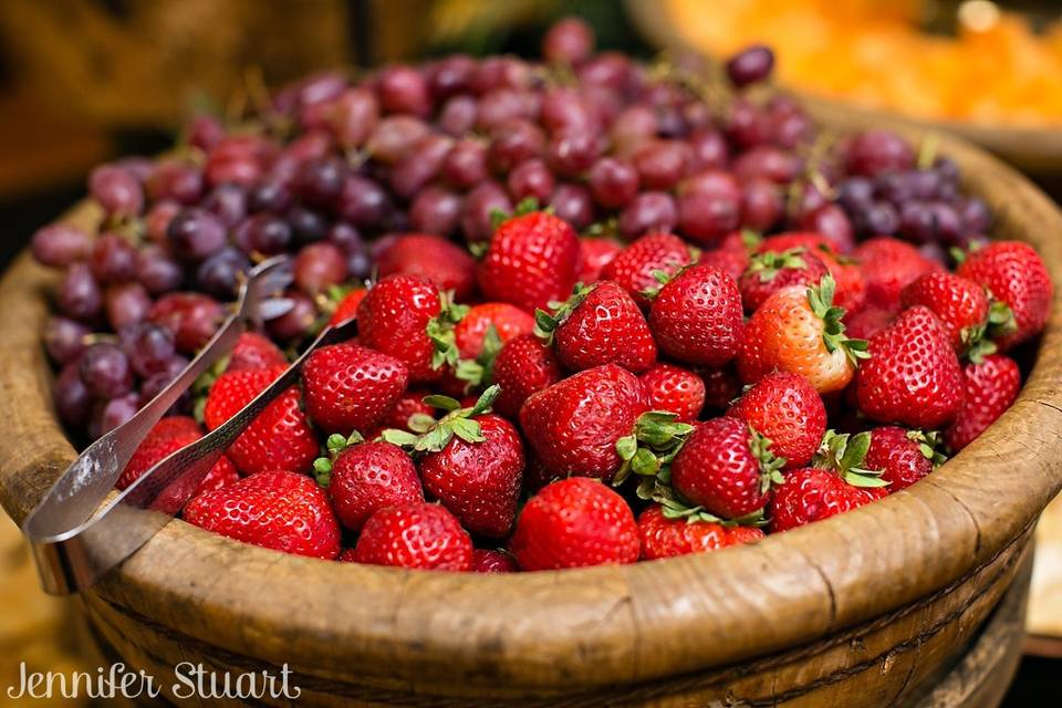 Grapes and strawberries