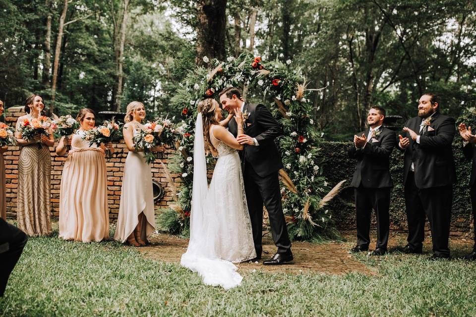 Beautiful garden ceremony