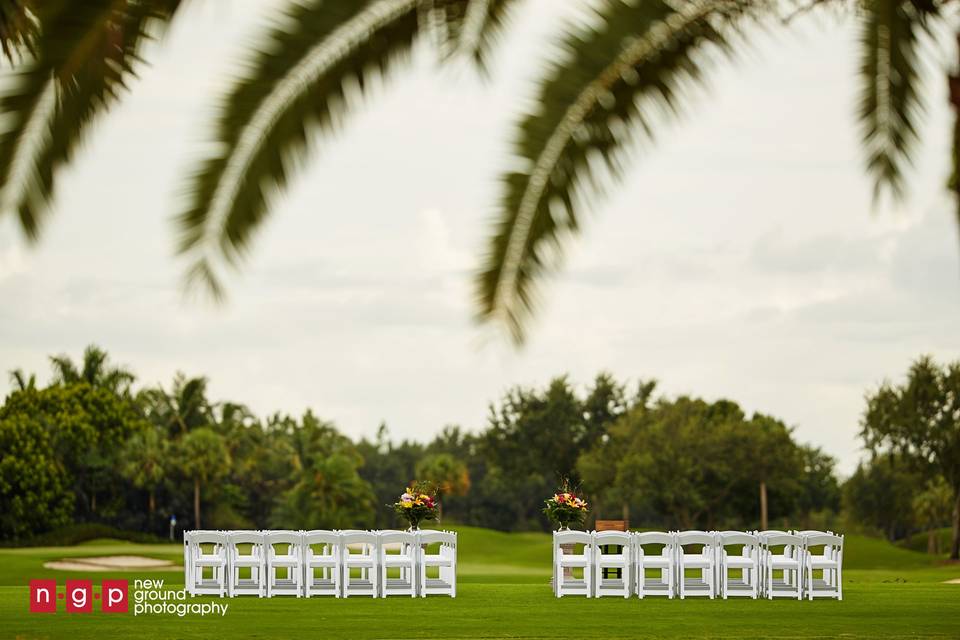 Outdoor wedding venue