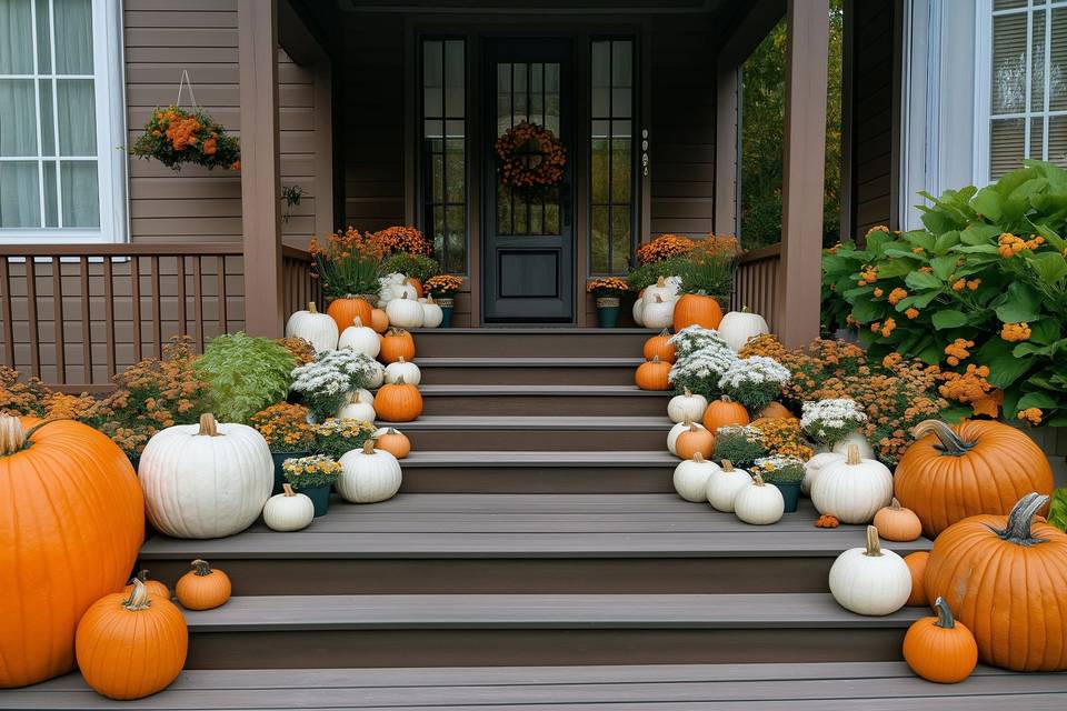 Pumpkin and Mum Delivery and Design