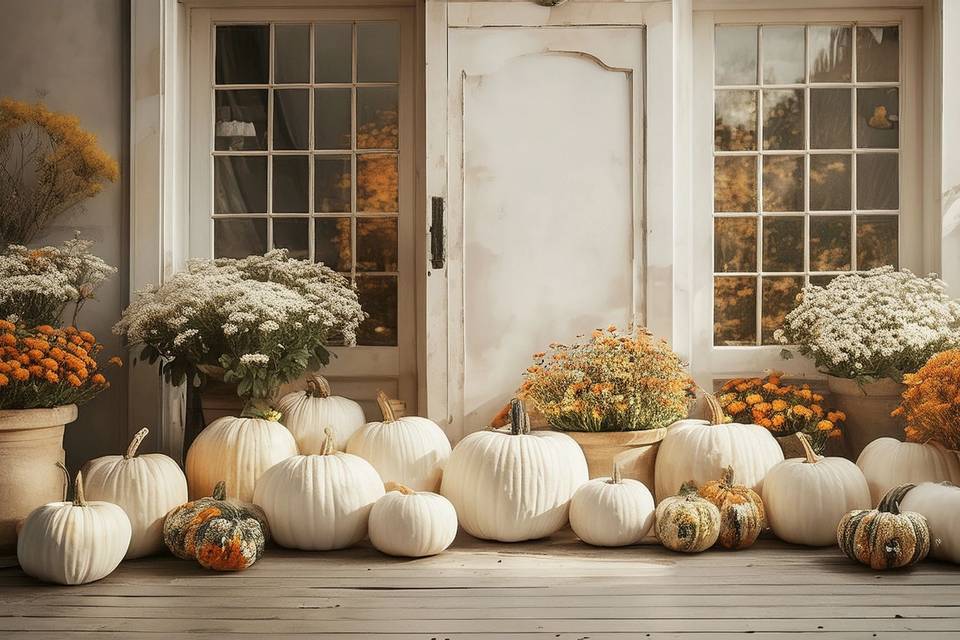 Pumpkin and Mum Delivery and Design