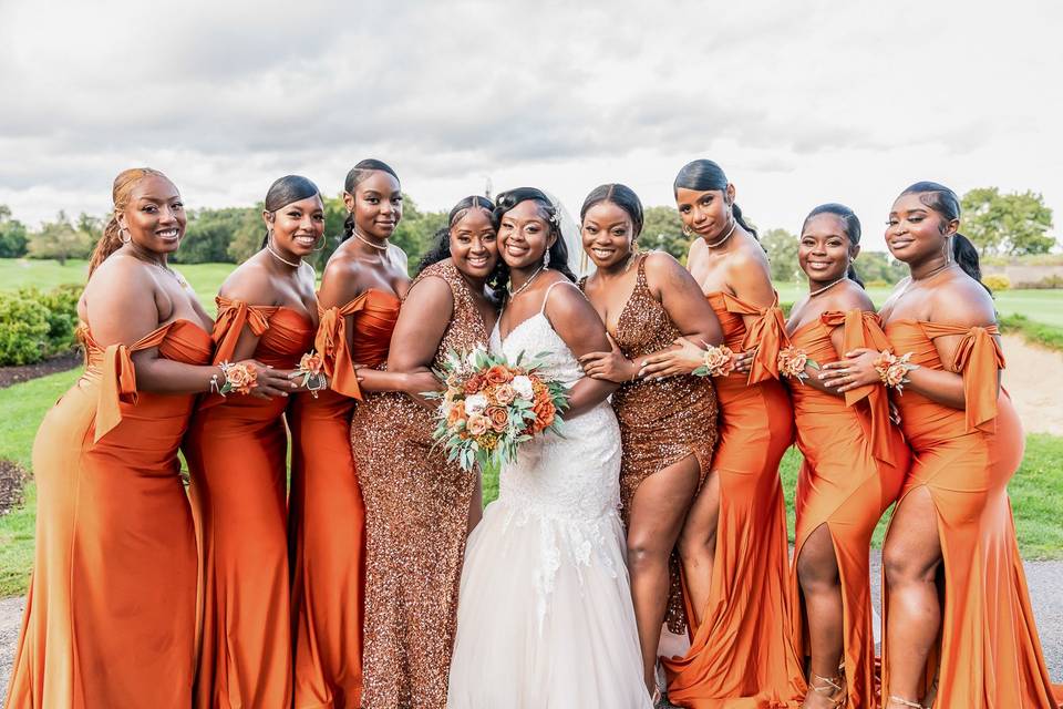 Group hug with the ladies