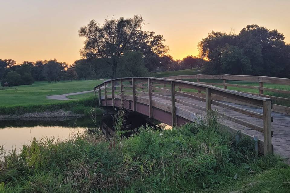 Sunset photos on golf course