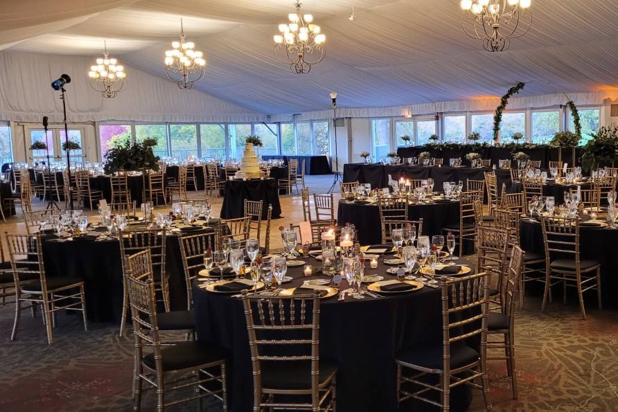 Dinner is served in Pavilion