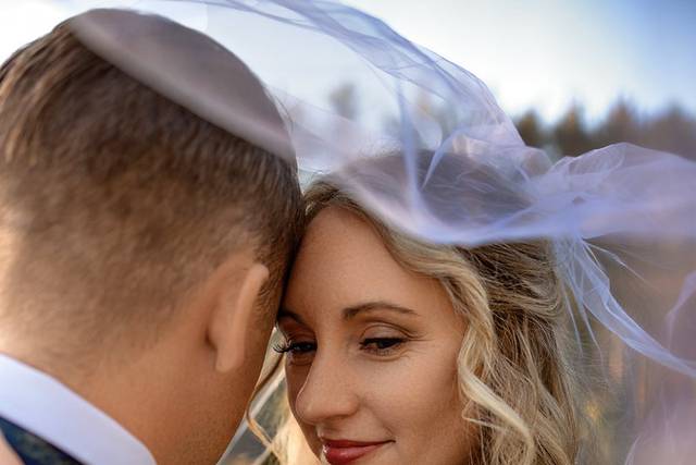 Bride and groom portrait